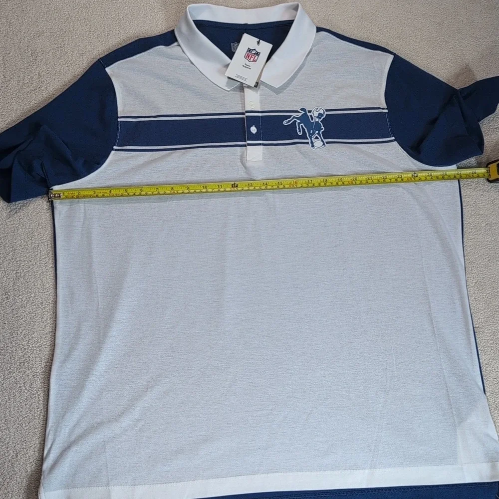 Indianapolis Colts Nike Dri Fit Polo Shirt Mens XXL Throwback Rewind Logo